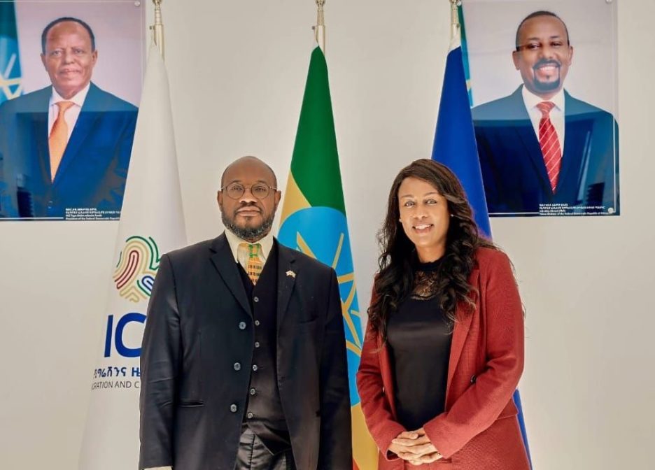 HE Selamawit Dawit Receives US Ambassador in Her Office